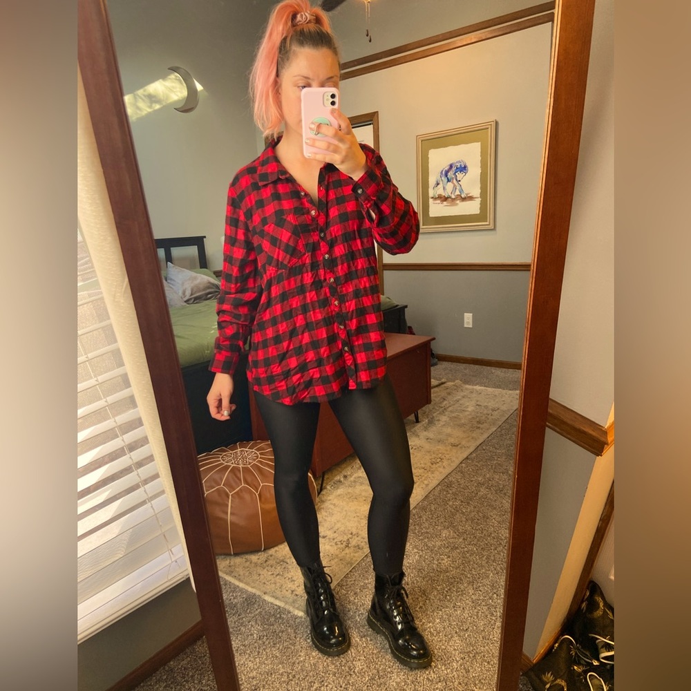 Maurice’s Red Flannel shirt